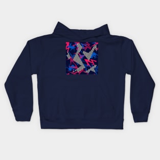 Geometrical shapes abstract pattern Kids Hoodie